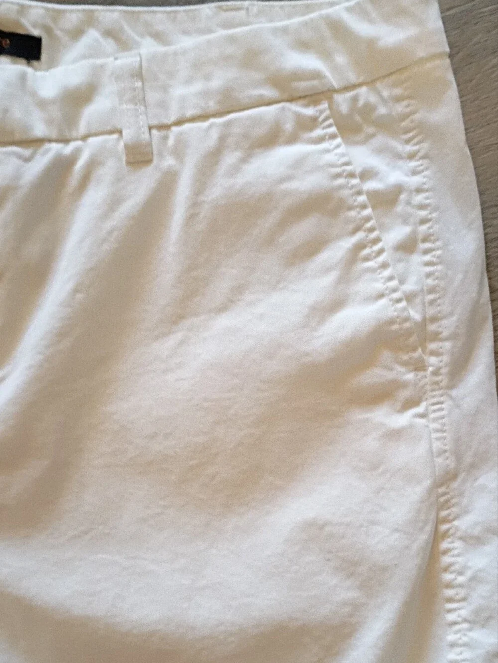 Quince Cotton Chino Ivory Shorts Sz 14 Casual Shorts